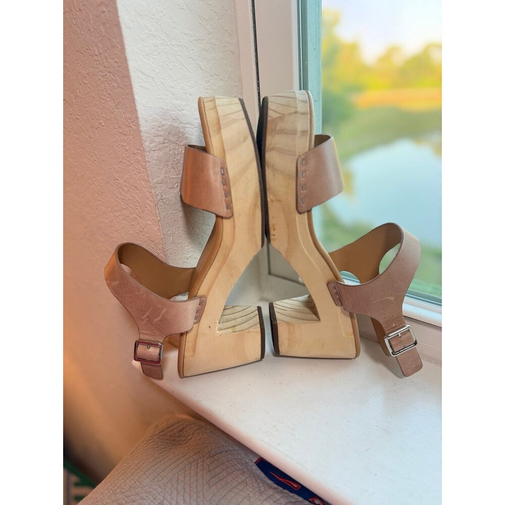 Nisolo All Day Open Toe Leather Clog Heel Sandals Women’s Size 9.5 - Picture 6 of 12